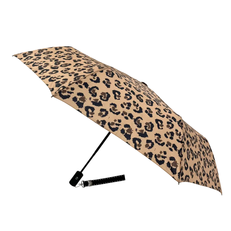Parapluie Mains Libres Compact • Léopard Original