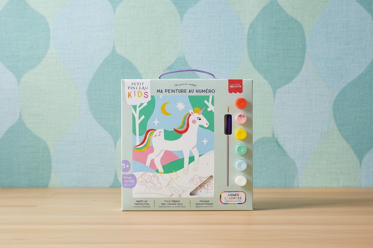 Peinture Numéro enfant - Licorne et Piou
