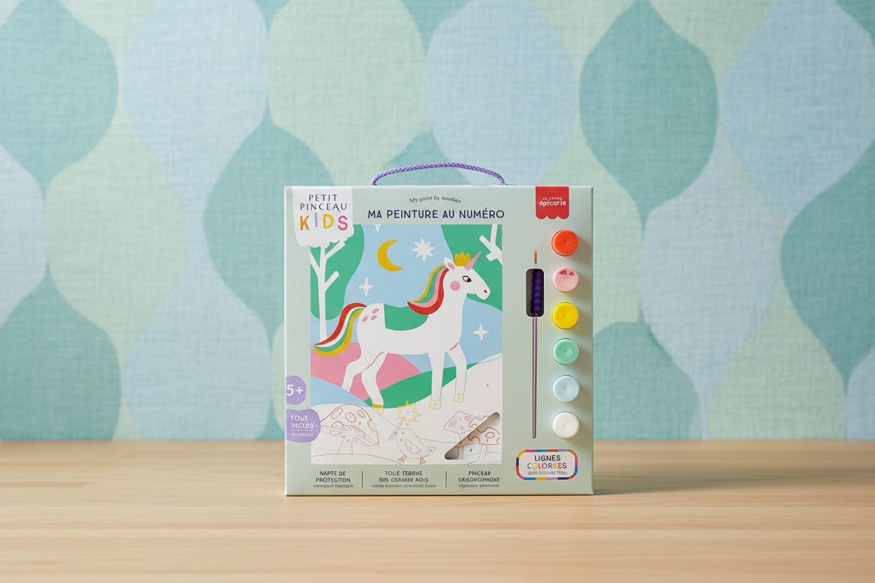 Peinture Numéro enfant - Licorne et Piou