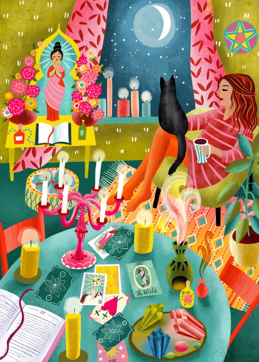 Puzzle 500 Pièces - Magical Moonlight Reading Room