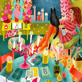 Puzzle 500 Pièces - Magical Moonlight Reading Room