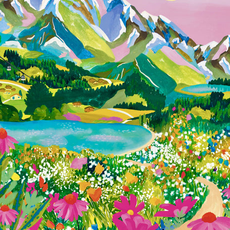 Puzzle 500 Pièces - Lever de Soleil sur les Alpes