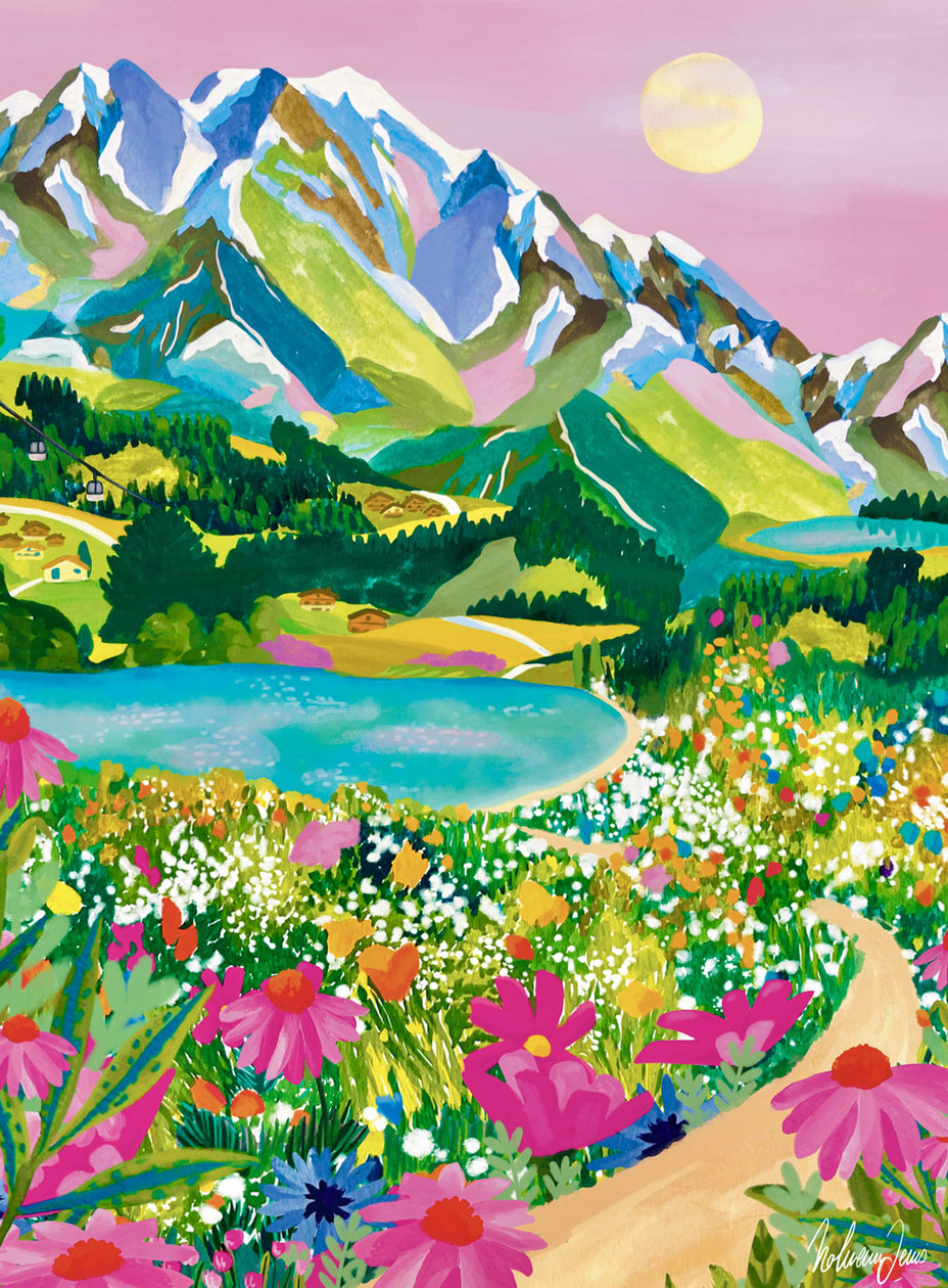 Puzzle 500 Pièces - Lever de Soleil sur les Alpes