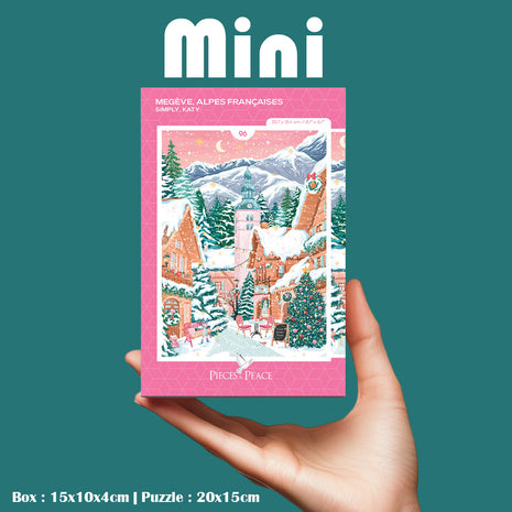 Mini-Puzzle 96 pièces - Megève, Alpes Françaises
