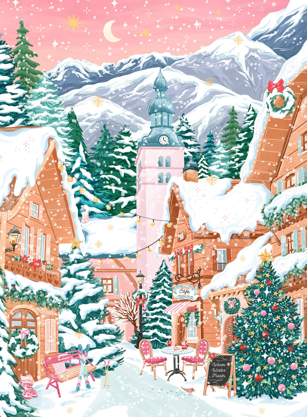 Mini-Puzzle 96 pièces - Megève, Alpes Françaises