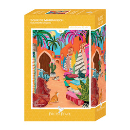 Mini-Puzzle 96 pièces - Souk de Marrakech