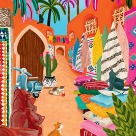 Mini-Puzzle 96 pièces - Souk de Marrakech
