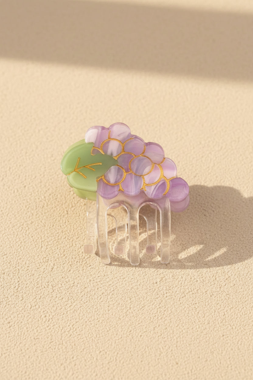 Mini pince à cheveux raisin