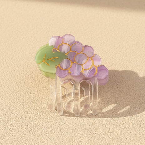Mini pince à cheveux raisin