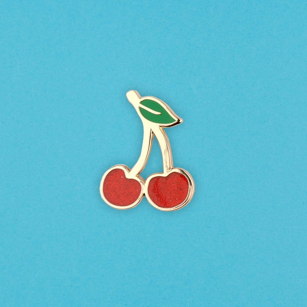 Pin's émaillé Cerises à paillettes