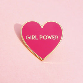 Pin's émaillé Coeur Girl Power