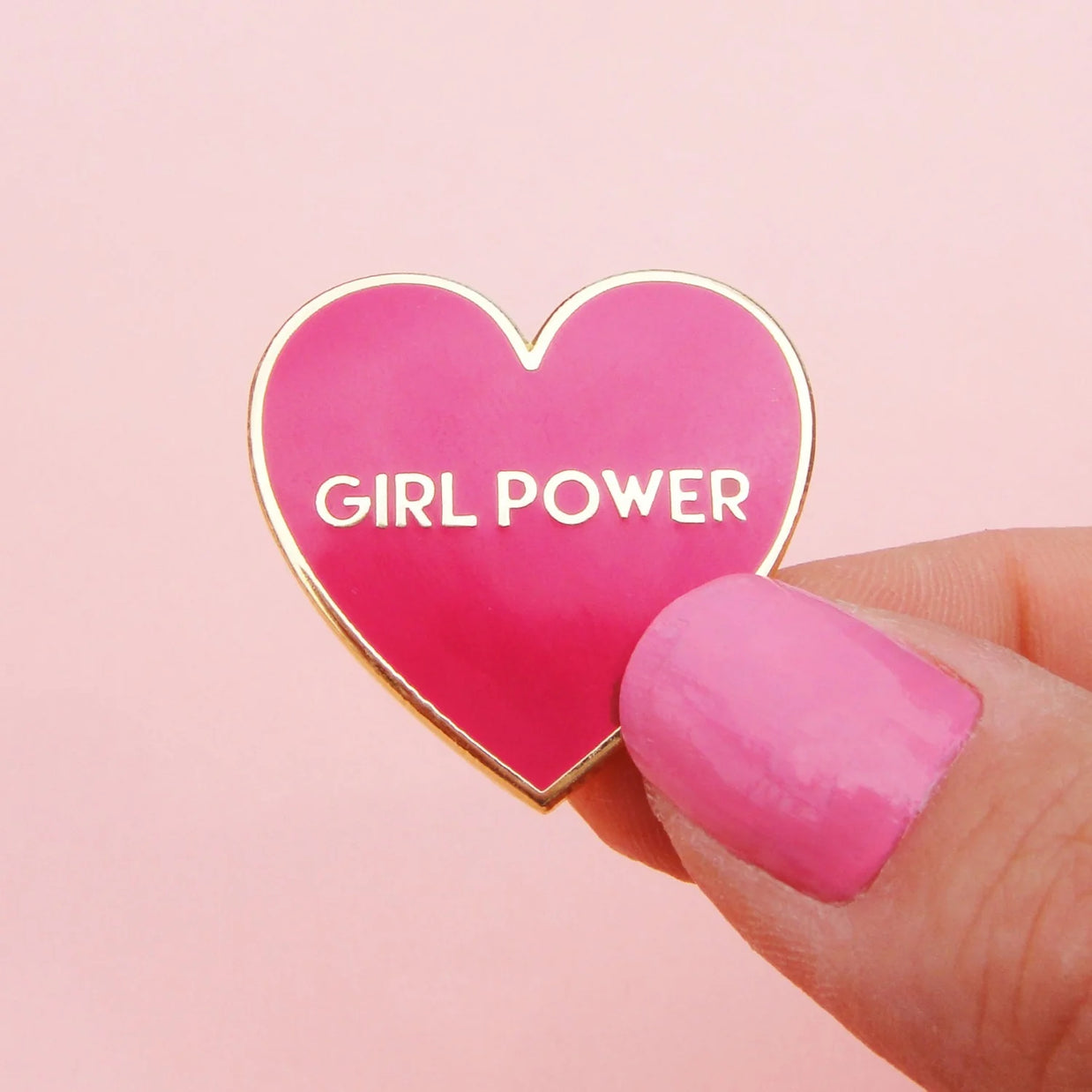 Pin's émaillé Coeur Girl Power