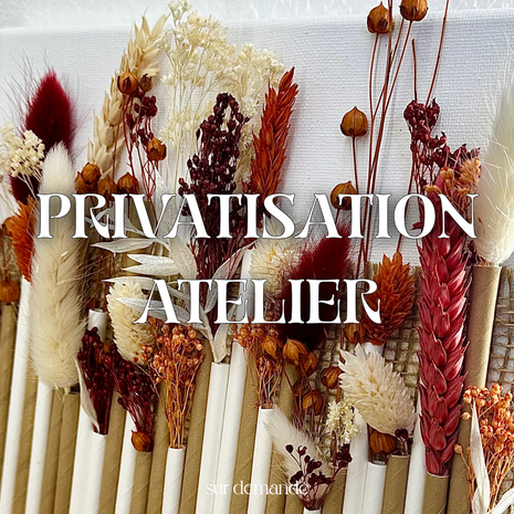 Atelier créer sa toile murale en fleurs séchées - Sur demande, privatisation.