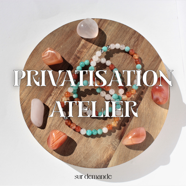 Atelier créer son bracelet de lithothérapie en pierres - Sur demande, privatisation.
