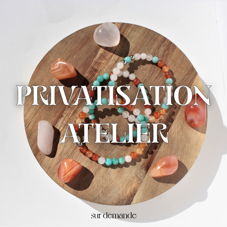 Atelier créer son bracelet de lithothérapie en pierres - Sur demande, privatisation.