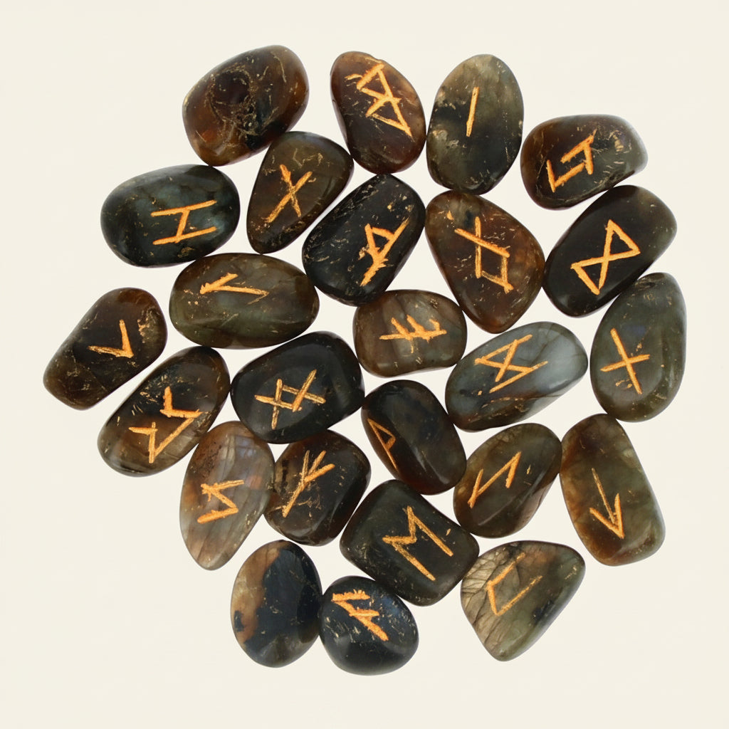 Lot de Runes en Labradorite