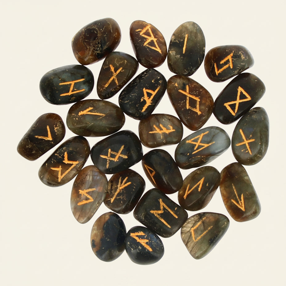 Lot de Runes en Labradorite