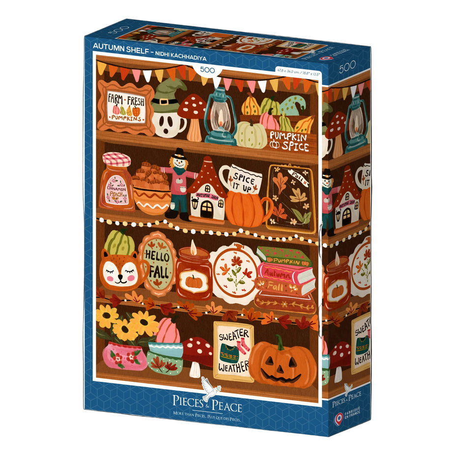 Puzzle 500 Pièces • Étagère d'Automne