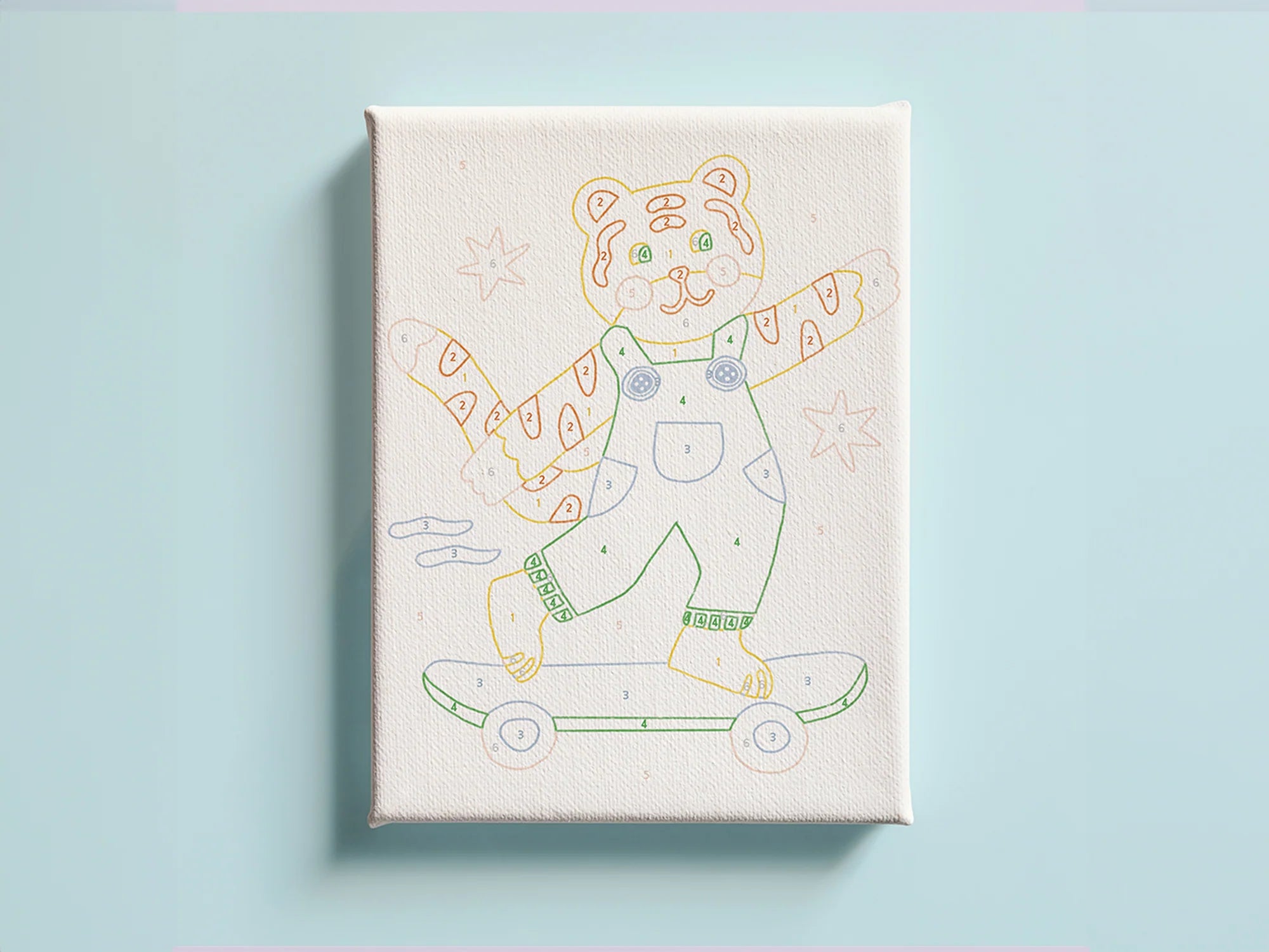 Peinture Numéro enfant - Titi Skate