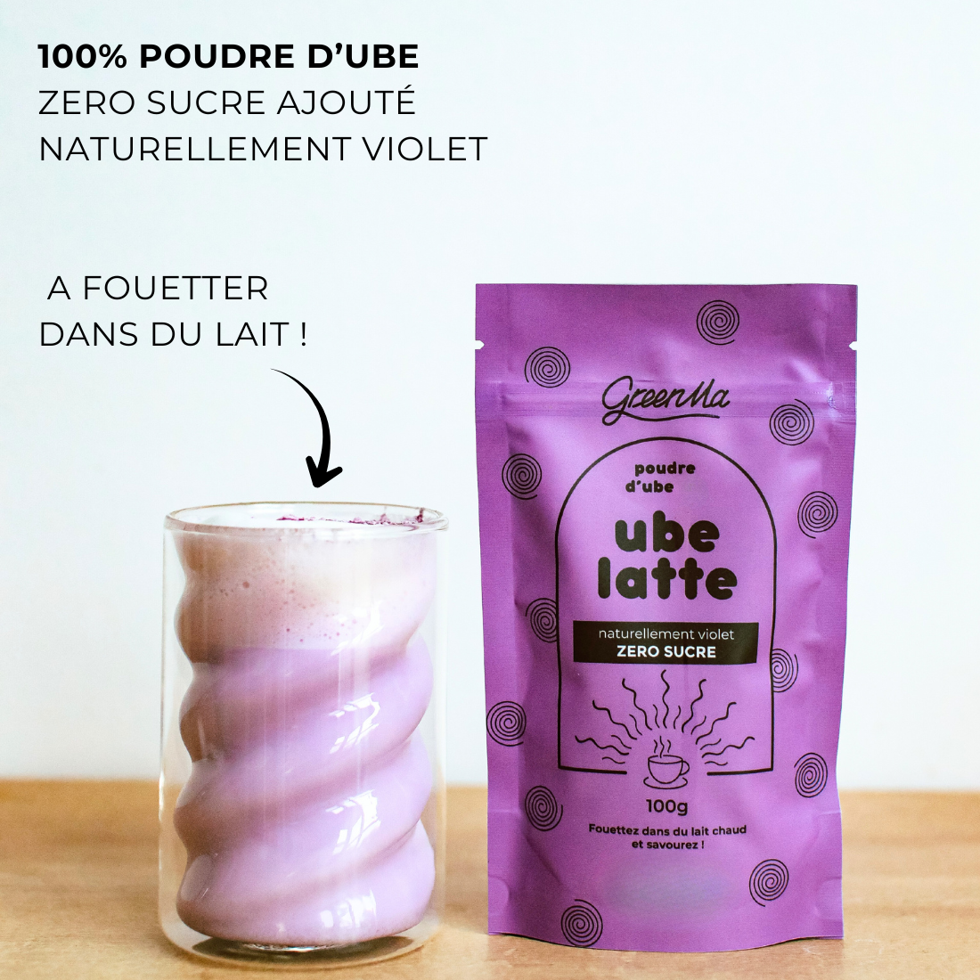 Poudre d'ube latte