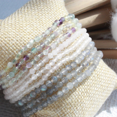 Bracelet pierres naturelles facettées